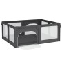 Parque para bebés con 2 puertas tela Oxford gris oscuro de , Parques para bebés - Ref: Foro24-10308, Precio: 109,87 €, Descue...