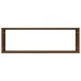 Cubic wall shelf 4 pcs brown oak wood 80x15x26.5cm by , Shelves and shelves - Ref: Foro24-815922, Price: 53,31 €, Discount: %