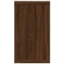Cubic wall shelf 4 pcs brown oak wood 80x15x26.5cm by , Shelves and shelves - Ref: Foro24-815922, Price: 53,31 €, Discount: %