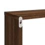 Cubic wall shelf 4 pcs brown oak wood 80x15x26.5cm by , Shelves and shelves - Ref: Foro24-815922, Price: 53,31 €, Discount: %