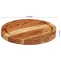 Massive Schneidebrett aus Akazienholz Ø25x2,5 cm von , Schneidbretter - Ref: Foro24-356966, Preis: 20,61 €, Rabatt: %