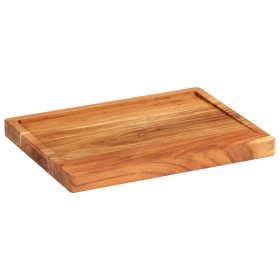 Tabla de cortar madera maciza de acacia 43x32x3,5 cm