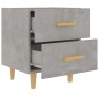Mesita de noche gris hormigón 40x35x47,5 cm de vidaXL, Mesitas de noche - Ref: Foro24-811978, Precio: 48,52 €, Descuento: %