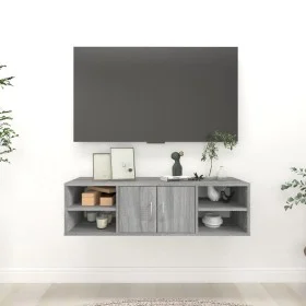Plywood gray wall shelf 102x30x29 cm by , Shelves and shelves - Ref: Foro24-826364, Price: 52,07 €, Discount: %