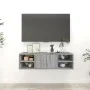Wandregal Sperrholz grau 102x30x29 cm von , Regale und Regale - Ref: Foro24-826364, Preis: 52,37 €, Rabatt: %