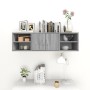 Plywood gray wall shelf 102x30x29 cm by , Shelves and shelves - Ref: Foro24-826364, Price: 53,85 €, Discount: %