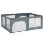 Parque para bebés con 2 puertas tela Oxford gris claro de , Parques para bebés - Ref: Foro24-10307, Precio: 111,90 €, Descuen...