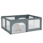Baby-Laufstall mit 2 Türen aus hellgrauem Oxford-Stoff von , Baby-Laufgitter - Ref: Foro24-10307, Preis: 111,90 €, Rabatt: %