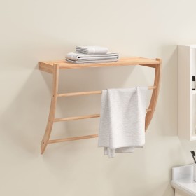 Walnut solid wood towel rack 60x25.5x49 cm by , Towel racks - Ref: Foro24-350374, Price: 44,62 €, Discount: %