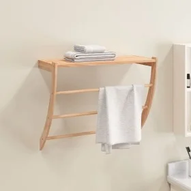 Walnut solid wood towel rack 60x25.5x49 cm by , Towel racks - Ref: Foro24-350374, Price: 37,35 €, Discount: %