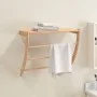 Walnut solid wood towel rack 60x25.5x49 cm by , Towel racks - Ref: Foro24-350374, Price: 37,35 €, Discount: %
