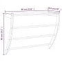 Walnut solid wood towel rack 60x25.5x49 cm by , Towel racks - Ref: Foro24-350374, Price: 37,35 €, Discount: %