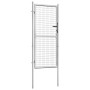Silberverzinktes Gartentor aus Stahl, 105 x 225 cm von vidaXL, Gartentore - Ref: Foro24-144759, Preis: 233,93 €, Rabatt: %