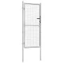 Silberverzinktes Gartentor aus Stahl, 105 x 225 cm von vidaXL, Gartentore - Ref: Foro24-144759, Preis: 228,05 €, Rabatt: %