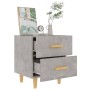 Mesita de noche gris hormigón 40x35x47,5 cm de vidaXL, Mesitas de noche - Ref: Foro24-811978, Precio: 48,52 €, Descuento: %