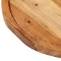 Tabla de cortar madera maciza de acacia Ø40x2,5 cm