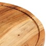 Tabla de cortar madera maciza de acacia Ø40x2,5 cm