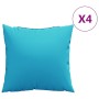Dekokissen 4 Stück türkisfarbener Stoff 60x60 cm von , Kissen - Ref: Foro24-360424, Preis: 65,50 €, Rabatt: %