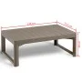 Keter Lyon garden table cappuccino color by , Garden tables - Ref: Foro24-420015, Price: 117,81 €, Discount: %