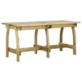 Impregnated pine wood garden table 160x74x75 cm by , Garden tables - Ref: Foro24-318404, Price: 178,06 €, Discount: %