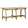 Mesa de jardín de madera de pino impregnada 160x74x75 cm de , Mesas de jardín - Ref: Foro24-318404, Precio: 177,99 €, Descuen...