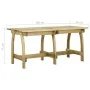 Mesa de jardín de madera de pino impregnada 160x74x75 cm de , Mesas de jardín - Ref: Foro24-318404, Precio: 177,99 €, Descuen...