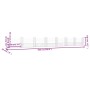 U-förmiger Gabionenkorb 8 Eisenpfosten 860x20x100 cm von , Zaunpaneele - Ref: Foro24-151281, Preis: 210,77 €, Rabatt: %