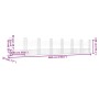 U-shaped gabion basket 8 iron posts 860x20x150 cm by , fence panels - Ref: Foro24-151288, Price: 323,17 €, Discount: %