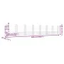 U-shaped gabion basket 8 iron posts 860x20x150 cm by , fence panels - Ref: Foro24-151288, Price: 316,97 €, Discount: %
