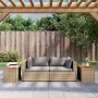 Garden side tables 2 pcs beige wood rattan 55x34x37cm by , Garden tables - Ref: Foro24-366069, Price: 69,22 €, Discount: %