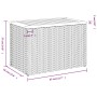 Mesas auxiliares de jardín 2 uds ratán madera beige 55x34x37cm de , Mesas de jardín - Ref: Foro24-366069, Precio: 63,82 €, De...