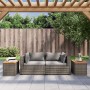 Garten-Beistelltische 2 Stück graues Holz Rattan 55x34x37 cm von , Gartentische - Ref: Foro24-366131, Preis: 59,33 €, Rabatt: %