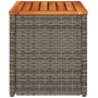 Garten-Beistelltische 2 Stück graues Holz Rattan 55x34x37 cm von , Gartentische - Ref: Foro24-366131, Preis: 59,33 €, Rabatt: %