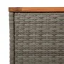 Garten-Beistelltische 2 Stück graues Holz Rattan 55x34x37 cm von , Gartentische - Ref: Foro24-366131, Preis: 70,58 €, Rabatt: %