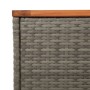 Garten-Beistelltische 2 Stück graues Holz Rattan 55x34x37 cm von , Gartentische - Ref: Foro24-366131, Preis: 59,33 €, Rabatt: %