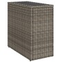 Garten-Beistelltisch mit Glasplatte PE-Rattan grau 58x27,5x55 cm von , Gartentische - Ref: Foro24-366133, Preis: 50,63 €, Rab...