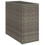 Garden side table with glass top PE rattan gray 58x27.5x55 cm by , Garden tables - Ref: Foro24-366133, Price: 61,71 €, Discou...