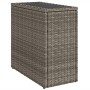 Garten-Beistelltisch mit Glasplatte PE-Rattan grau 58x27,5x55 cm von , Gartentische - Ref: Foro24-366133, Preis: 50,63 €, Rab...