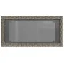 Garden side table with glass top PE rattan gray 58x27.5x55 cm by , Garden tables - Ref: Foro24-366133, Price: 61,71 €, Discou...