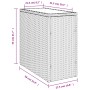 Garten-Beistelltisch mit Glasplatte PE-Rattan grau 58x27,5x55 cm von , Gartentische - Ref: Foro24-366133, Preis: 50,63 €, Rab...