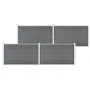 Valla de jardín de WPC gris 699x106 cm de , Paneles de vallas - Ref: Foro24-3053249, Precio: 893,19 €, Descuento: %