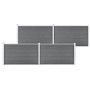 Valla de jardín de WPC gris 699x106 cm de , Paneles de vallas - Ref: Foro24-3053249, Precio: 768,60 €, Descuento: %