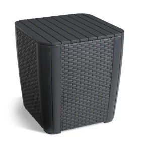 Keter Mesa auxiliar de jardín Luzon mimbre plano color grafito by , Garden tables - Ref: Foro24-408949, Price: 57,25 €, Disco...