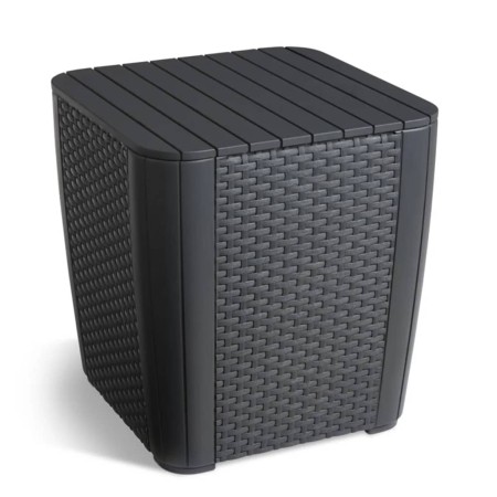 Keter Mesa auxiliar de jardín Luzon mimbre plano color grafito by , Garden tables - Ref: Foro24-408949, Price: 57,20 €, Disco...