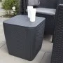 Keter Mesa auxiliar de jardín Luzon mimbre plano color grafito by , Garden tables - Ref: Foro24-408949, Price: 57,25 €, Disco...