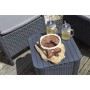 Keter Mesa auxiliar de jardín Luzon mimbre plano color grafito by , Garden tables - Ref: Foro24-408949, Price: 57,20 €, Disco...