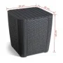 Keter Mesa auxiliar de jardín Luzon mimbre plano color grafito by , Garden tables - Ref: Foro24-408949, Price: 57,25 €, Disco...