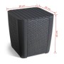 Keter Mesa auxiliar de jardín Luzon mimbre plano color grafito by , Garden tables - Ref: Foro24-408949, Price: 57,20 €, Disco...