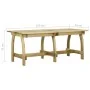 Gartentisch aus imprägniertem Kiefernholz, 220 x 74 x 75 cm von , Gartentische - Ref: Foro24-318405, Preis: 226,95 €, Rabatt: %