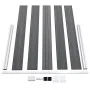 Gray WPC garden fence 353x106 cm by , fence panels - Ref: Foro24-3053247, Price: 457,31 €, Discount: %